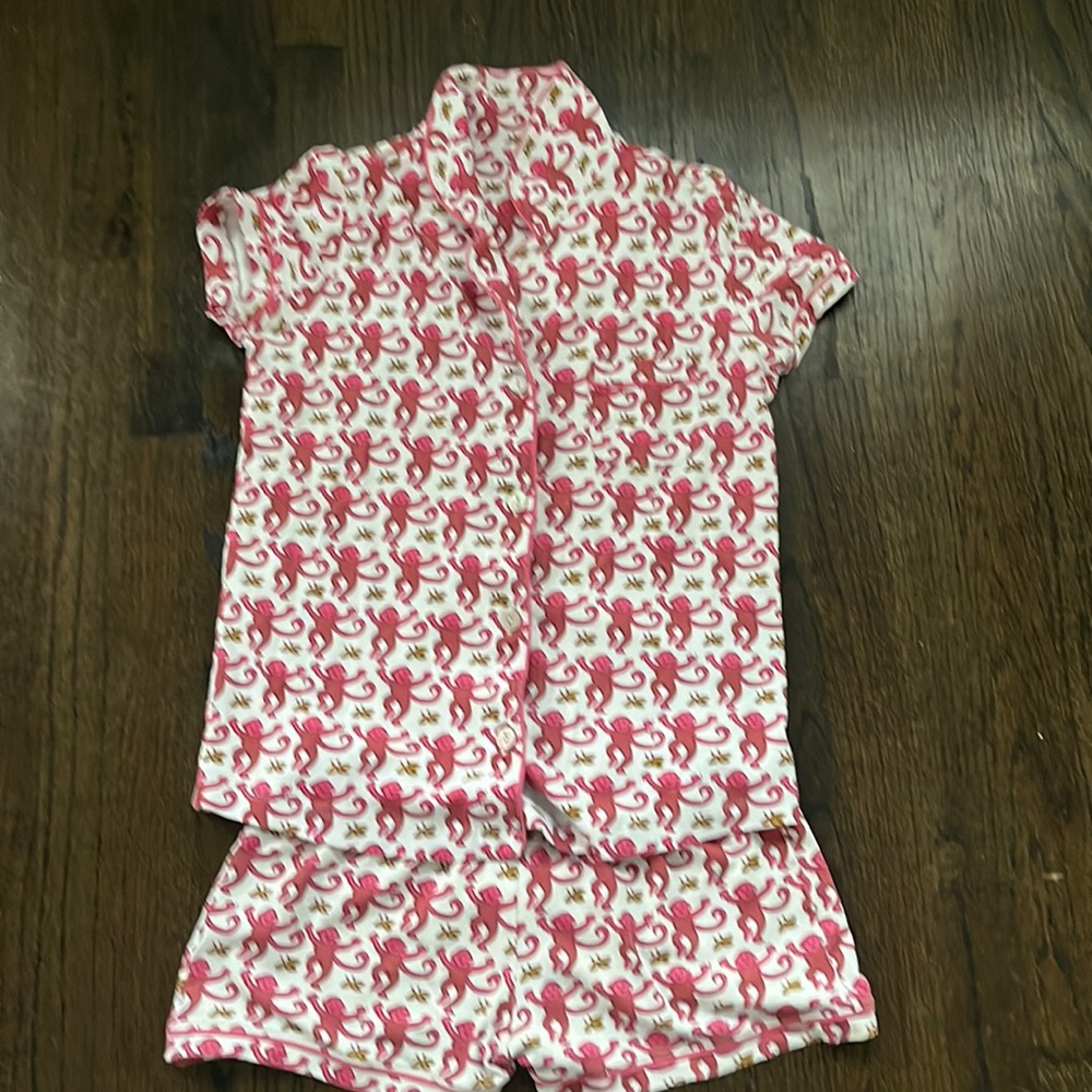 Roller rabbit pj shorts and shirt